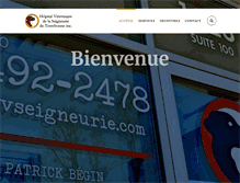 Tablet Screenshot of hvseigneurie.com